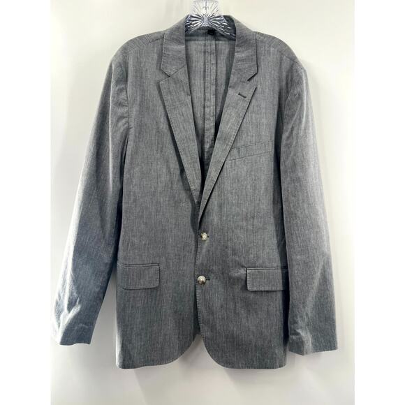 J. Crew Men's Gray Cotton Long Sleeve Two Button Ludlow Blazer Size 42R NWT - Picture 1 of 9